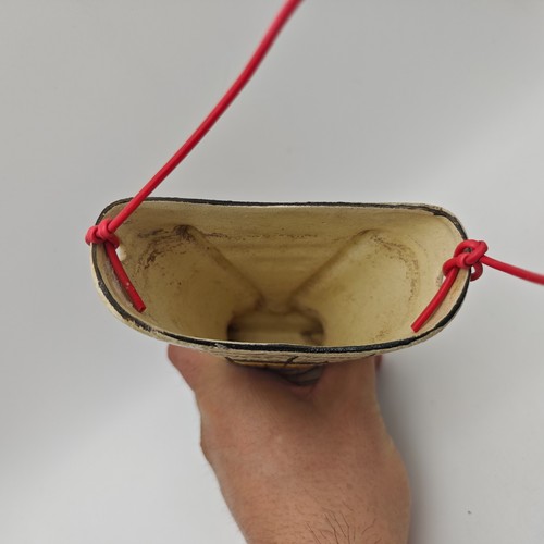 Wall Vase Bay Pottery Shape 327 Abstract Motif Hanging Vase West German Pottery 60s - Picture 5 of 7