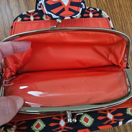Vera Bradley Clutch Sun Valley Kiss n' Snap Double Kiss Lock Organizer Geldbörse - Bild 8 von 9