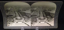 Airplane View of the Lincoln Memorial Antique Early 20th Century Stereo View