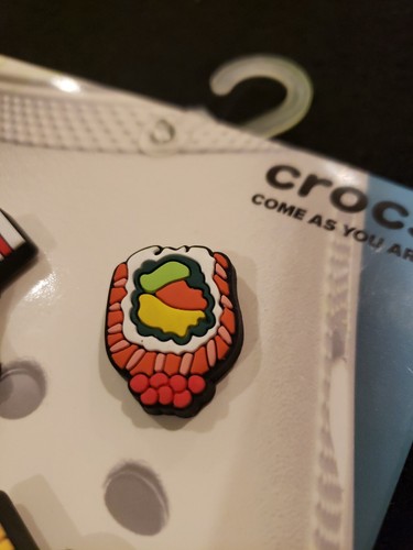 CROCS Uniquely You Jibbitz Charms 5 Pack, Narwhal, Avocado, Sushi, Hat, Croc - Picture 6 of 11