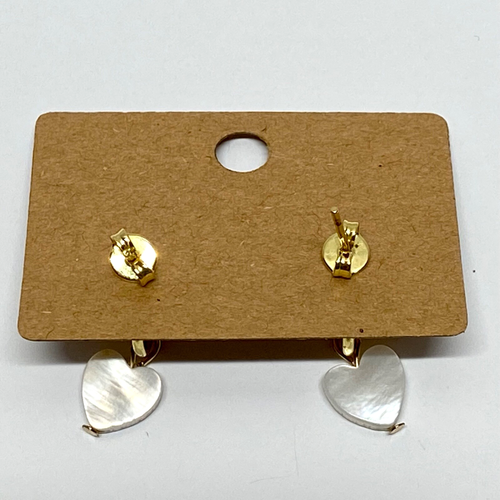 Trudys Creolen abnehmbar Herz Charms weiße Herzen goldfarben Creolen Neu ohne Etikett - Bild 14 von 15