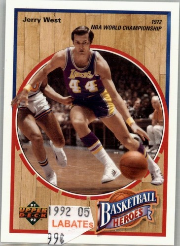 Jerry West Los Angeles Lakers West Virginia Salón de la fama 1992 Cubierta superior Compra 1-50% de descuento 2n - Imagen 6 de 32