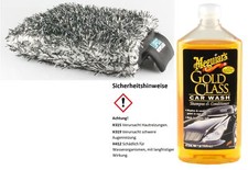 Meguiars Gold Class Car Wash Shampoo 473ml Autowaschset Lupus Pro Waschhandschuh