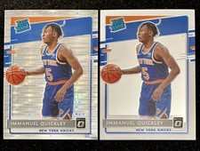 2020-21 Optic Silver Prizm Pulsar Immanuel Quickley Rated Rookie #175 + Base! 🔥