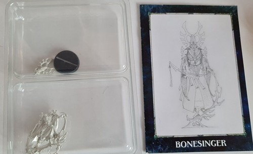 Eldar Aeldari Bonesinger Games Workshop Warhammer 40k NIB Boxed New Metal Figure - Picture 2 of 3