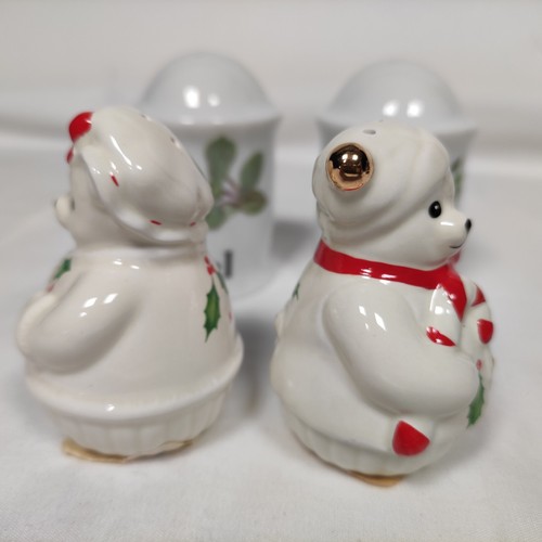 Lenox Holiday Boy & Girl Teddy Bear Salt & Pepper Shakers+ More ... - Picture 7 of 19