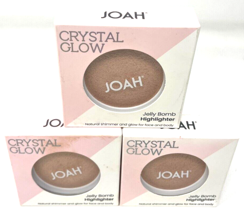 (3) Joah Crystal Glow Jelly Bomb Highlighter 0.32 oz Each New In Packaging JCG02 - Picture 2 of 3