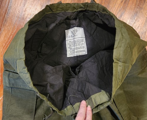 Vtg US NAVY Chemical Protective Jacket & Pants Mens MEDIUM Greenbrier Industries - Picture 9 of 15