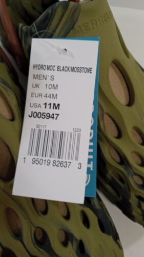 Herren Merrell, Größe 11 Hydro Moc Wasserschuh J005947 schwarz/moossteinfarben Synthetik - Bild 3 von 5