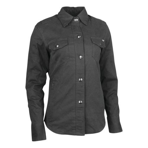 Speed Society Armored Moto Shirt Black Womens XS - Speed and Strength 880429