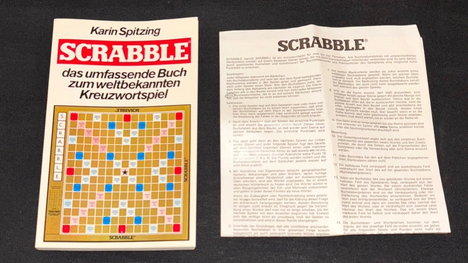 Scrabble Club Sonderausgabe Nur Karton Buch Anleitung Bänkchen Lesen - Bild 3 von 4