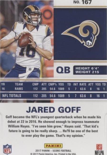 2017 Score Jared Goff #167