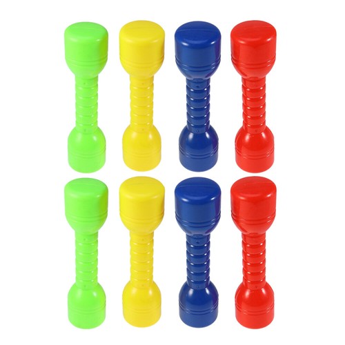 8 Pcs Plastic Dumbbells Fitness Dumbell Set Children Barbells for Kindergarten