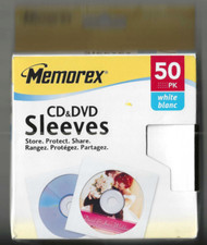 Nuovo Memorex Confezione da 41 Custodie di Memoria CD/DVD Bianco
