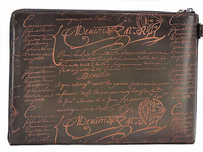 Berluti Calligraphy NINO GM Scritto Leather Document Bag Berluti Calligraphy NINO GM Scritto Leather Document Bag