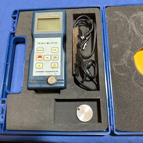 TM-8811 Digital Ultrasonic Wall Thickness Meter Tester Testing Gauge W/Case - Picture 12 of 14