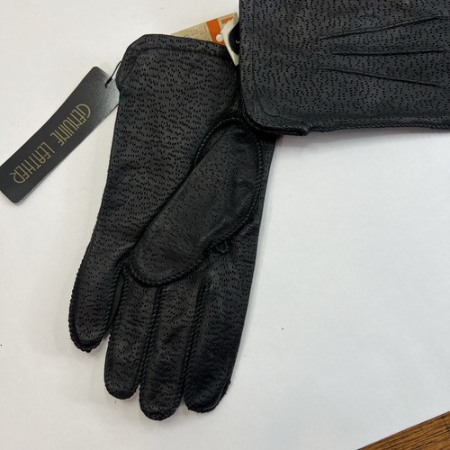 Vintage Echtlederhandschuhe neu mit Etikett Größe Medium - Bild 2 von 5