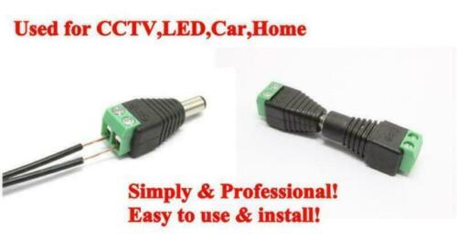2,1 x 5,5 mm 5 x maschio + 5 x femmina DC Power Jack adattatore spina per fotocamera - Foto 4 di 11