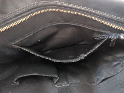 Coach Black Hampton Signature Satchel Tote Canvas Leather Trim H0773-11063 - Picture 18 of 22