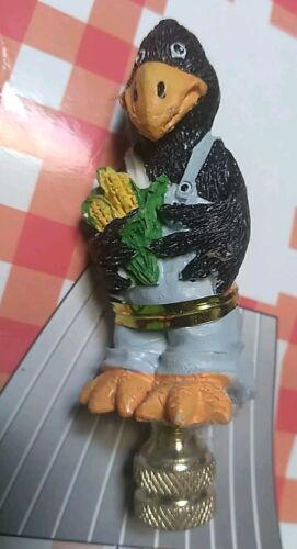 Hermitage Pottery 1996 Country Crow Lamp Topper Lampshade PT 8557 ~ Boy Crow - Picture 3 of 7