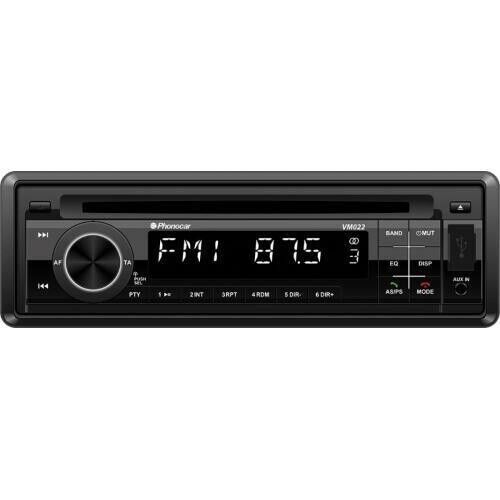 PHONOCAR VM022 - Autoradio 1 DIN Frontalino Estraibile BLUETOOTH CD AUX USB DAB - Foto 1 di 1