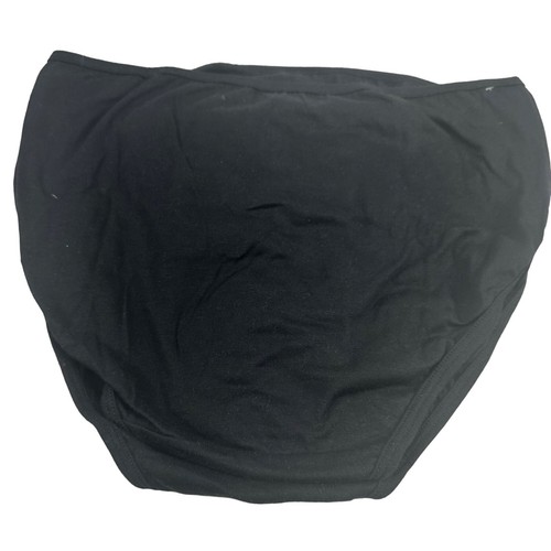 Lot Of Two Bali Women's Size XL 8 Panty Brief Hi Cut 2 Black New Without Tags - Picture 2 of 7