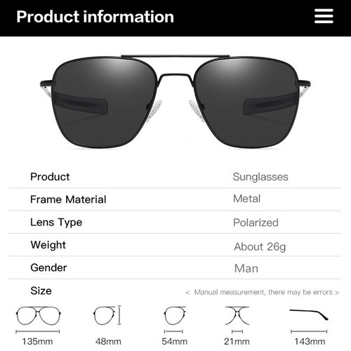 Metal Mens Sunglasses Polarized UV400 Protection for Driving Fishing Hiking Golf - Picture 9 of 18