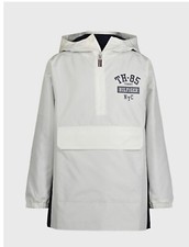 TOMMY HILFIGER BIG KIDS' 85 POPOVER JACKET BOYS 8-20 SNOW WHITE