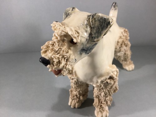 Vintage Spaghetti Drahthaar Foxterrier Jane Callender California Pottery #44 - Bild 2 von 5