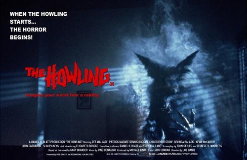 THE HOWLING 1981 QUAD POSTER DRUCK 30X40" DEE WALLACE JOE DANTE WERWOLVES