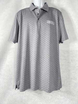Travis Mathew Golf Polo Shirt Mens XL Gray Performance Embroidered New