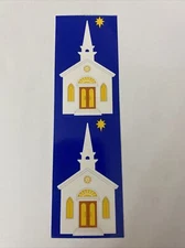Mrs. Grossman's Vintage 1993 Stickers Church Steeple Religious Star-1 Sheet