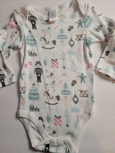 My First Christmas 3pk Body Conjunto Camisa a Presión NUEVO Cascanueces Talla 6-9 M - Imagen 4 de 5