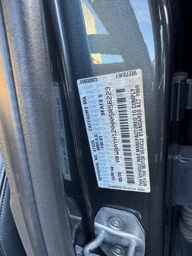 BMW X2 RIGHT AIRBAG SIDE CURTAIN, F39, 11/17-09/23 17 18 19 20 21 22 23 - Picture 4 of 4