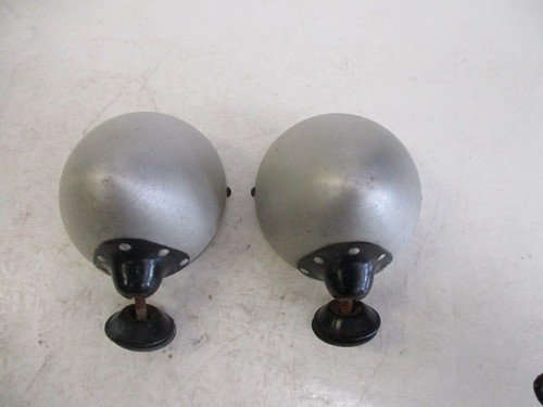 Raydyot Style Retro Racing Mirrors / Tourist Trophy Aluminum, Satin Finish USED - Picture 2 of 16