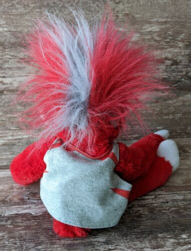 Licensed Ohio State Buckeyes RED Basketball “Fuzzhead Wig Monkey” Plush 21” - Foto 9 di 12