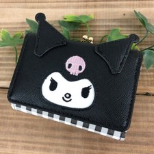 Kuromi Sanrio Mini Wallet Mini Clasp Wallet MK1-2KU Coin Case Japan