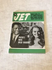 JET MAGAZINE  Jan. 11, 1968 Sidney Poitier and Katherine Houghton