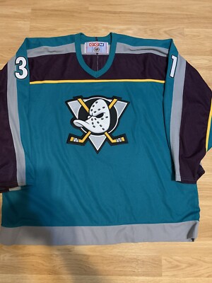Hebert Mighty Ducks of Anaheim Green Alternate NHL Hockey Jersey CCM XXL 