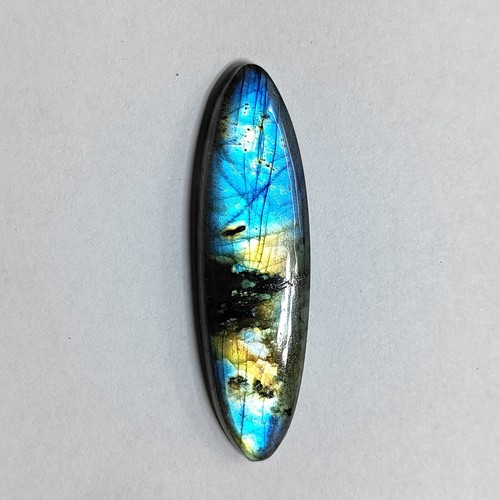 Labradorite Stone Natural Blue Labradroite Cabochon Gemstone 32 Cts. ME-13493 - Picture 11 of 12