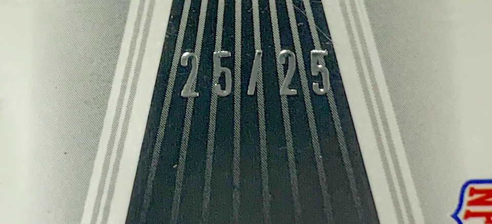 CLYDE EDWARDS-HELAIRE 2021 OBSIDIAN ROOKIE PATCH DUAL JERSEY MATCH #25/25 1/1 RC - Image 4 of 4