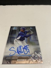 2017 1st Bowman Chrome Jesus Sanchez Auto Miami Marlins Rookie Autograph CPA-JS
