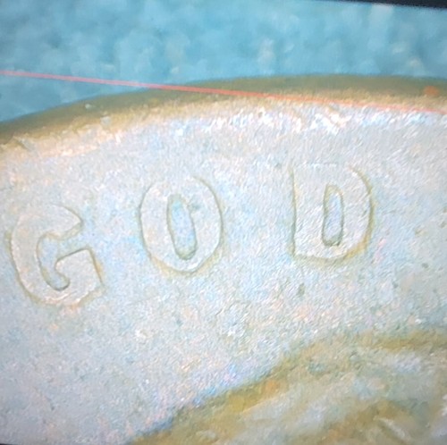 1954-D Lincoln Wheat Penny Double Strike Error, Die Break (Cud) On (9). - Picture 11 of 14