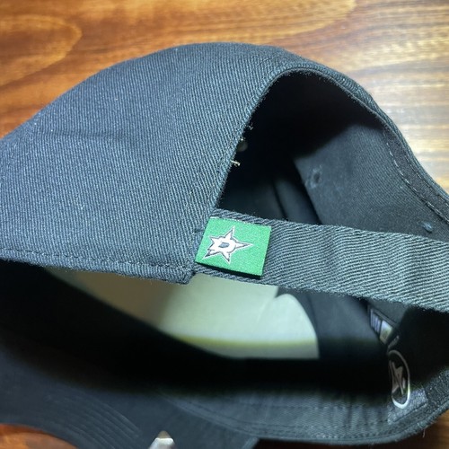 '47 Black Dallas Stars Logo Clean Up Adjustable Hat NHL Cap NEW - Picture 5 of 6