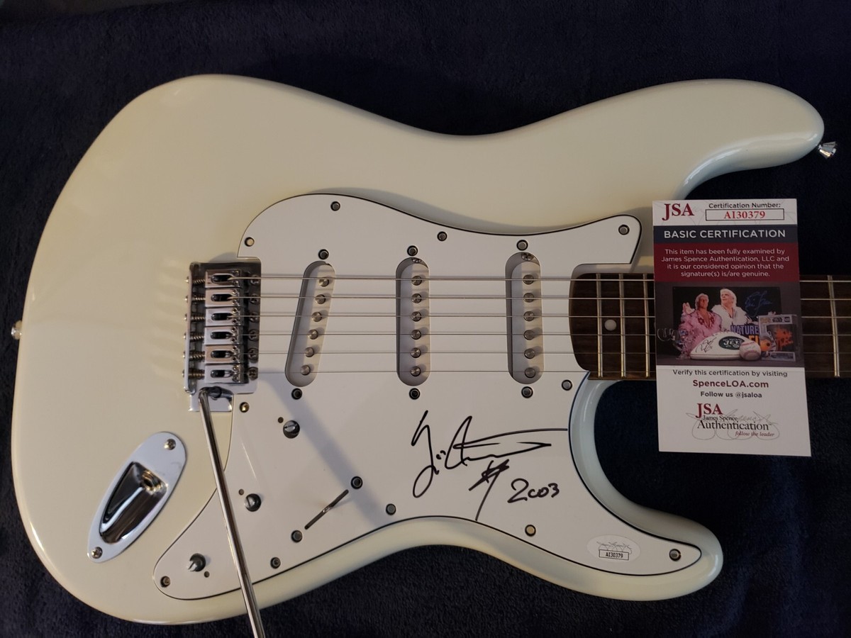 YNGWIE J. MALMSTEEN SIGNED GUITAR FENDER SQUIRE RARE VINTAGE