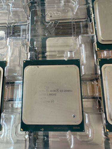 LOT OF 6 INTEL XEON E5-2640 V2 SR19Z 2.00GHZ 7.2GT/S 8-CORE LGA2011 CPU - Picture 4 of 4