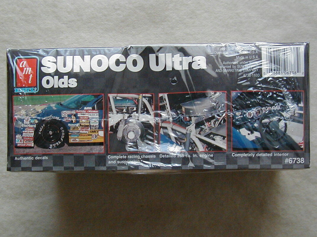 Vintage AMT ERTL Sunoco Ultra Olds 1990 Car 1991 Season Stickers 1//25 Model Kit for sale online