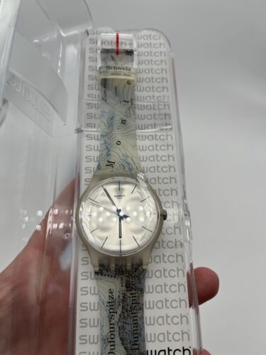 Swatch Uhr New Gent Swiss Topographical Office Dufourspitz AG 2012 Swisstopo - Bild 3 von 12