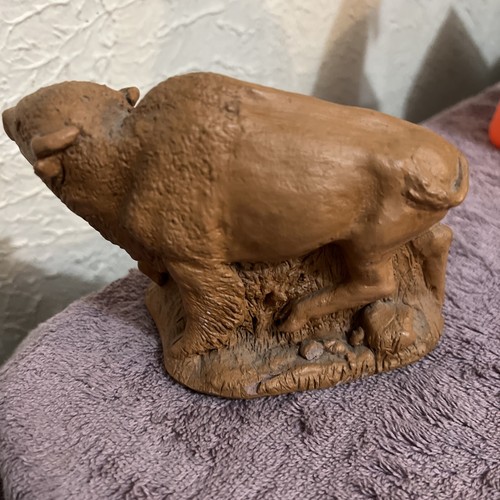 Hand Painted Canadian Cedar Buffalo - Picture 4 of 6