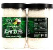 2 Dead Sea Collection Coconut Lime Cleanses Natural Dead Sea Bath Salts 34.2 Oz
